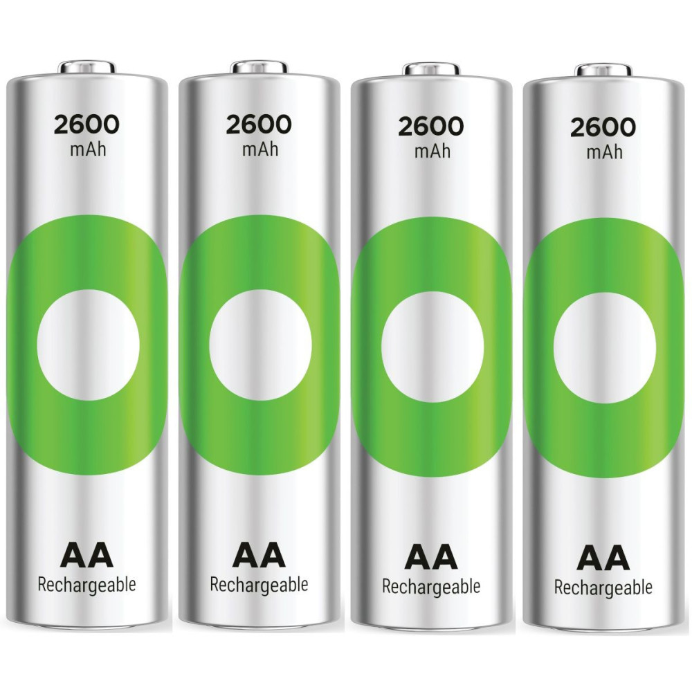 4 x Pile Rechargeables GP 1.2V 2600mAh