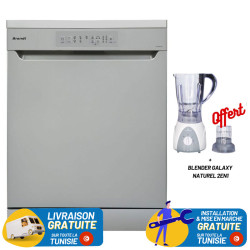 Lave Vaisselle BRANDT 13 Couverts - Silver + Blender Galaxy Naturel 2en1 Offert