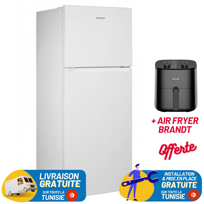 Réfrigérateur Brandt NoFrost BD6010NW / 449 L / Blanc  + AIR FRYER BRANDT OFFERT