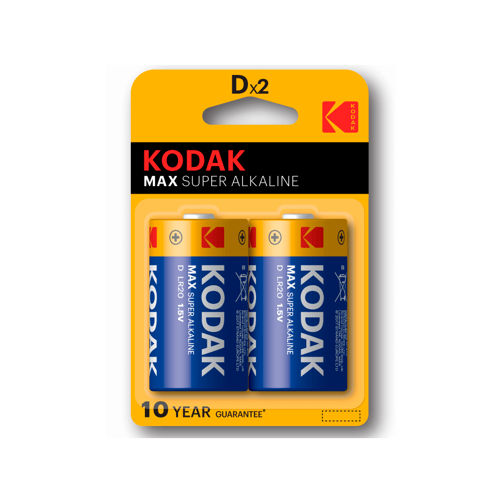KODAK MAX ALKALINE D B2 LR20