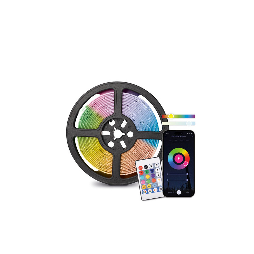 Bande LED SmartLED KSIX 5 mètres, découpable, 900 lumens,couleurs RGB