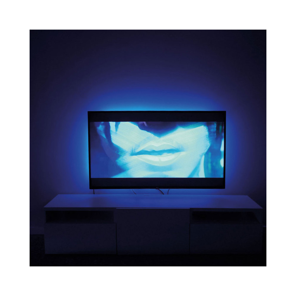 Bandes LED TV colorées KSIX, application ncluse, télécommande, 16 c