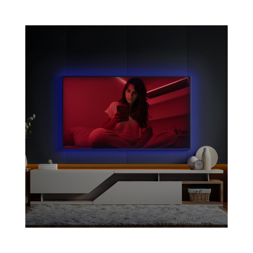Bandes LED TV colorées KSIX, application ncluse, télécommande, 16 c