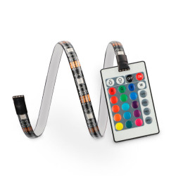 Bandes LED TV colorées KSIX, application ncluse, télécommande, 16 c