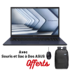 Pc Portable Asus ExpertBook B1 B1502CVA / i7-1355U / 16 Go / 512 Go SSD / Étoile noire Avec Souris et Sac à Dos
