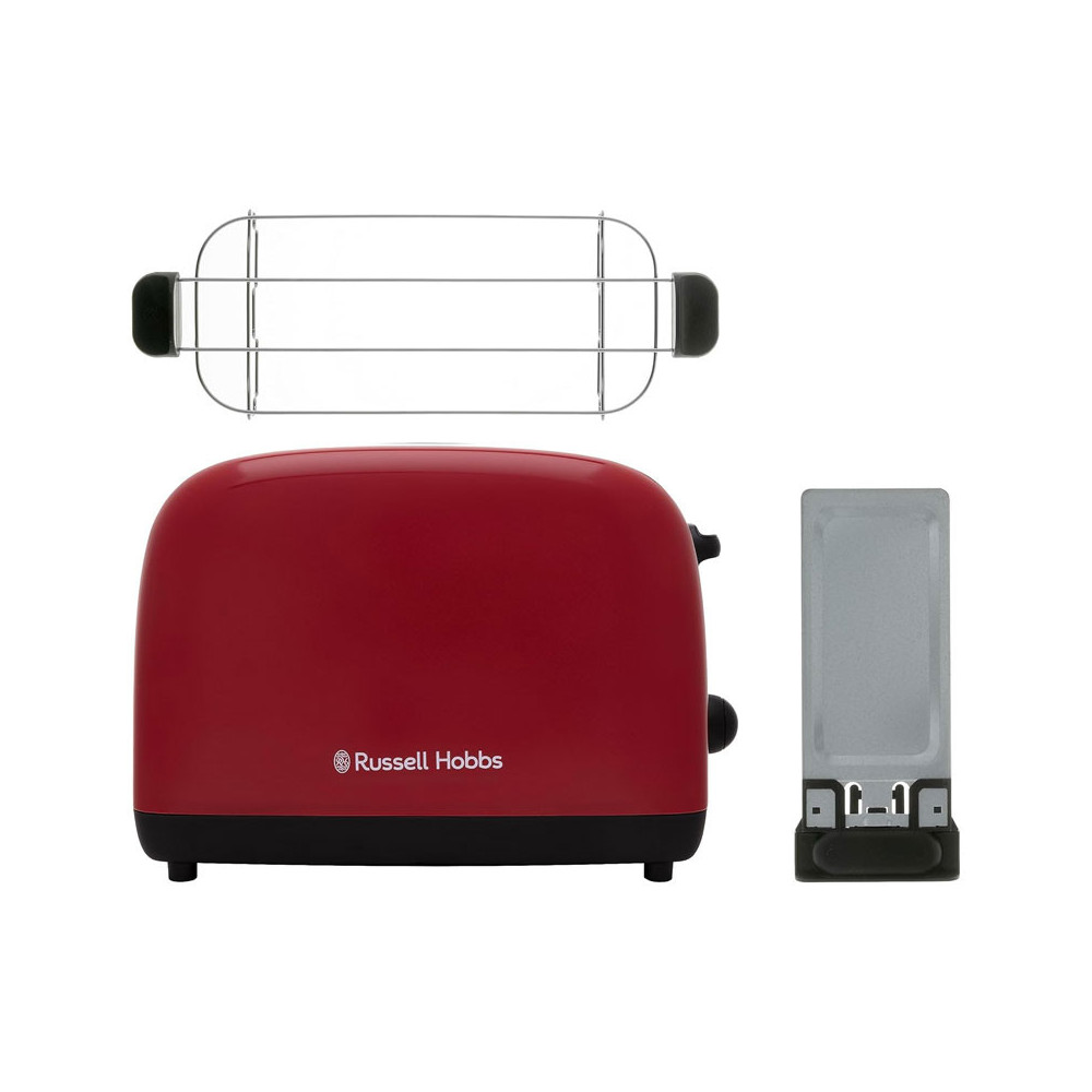 GRILLE PAIN 2 fentes COLOR PLUS 1600W / RED / 26554-56