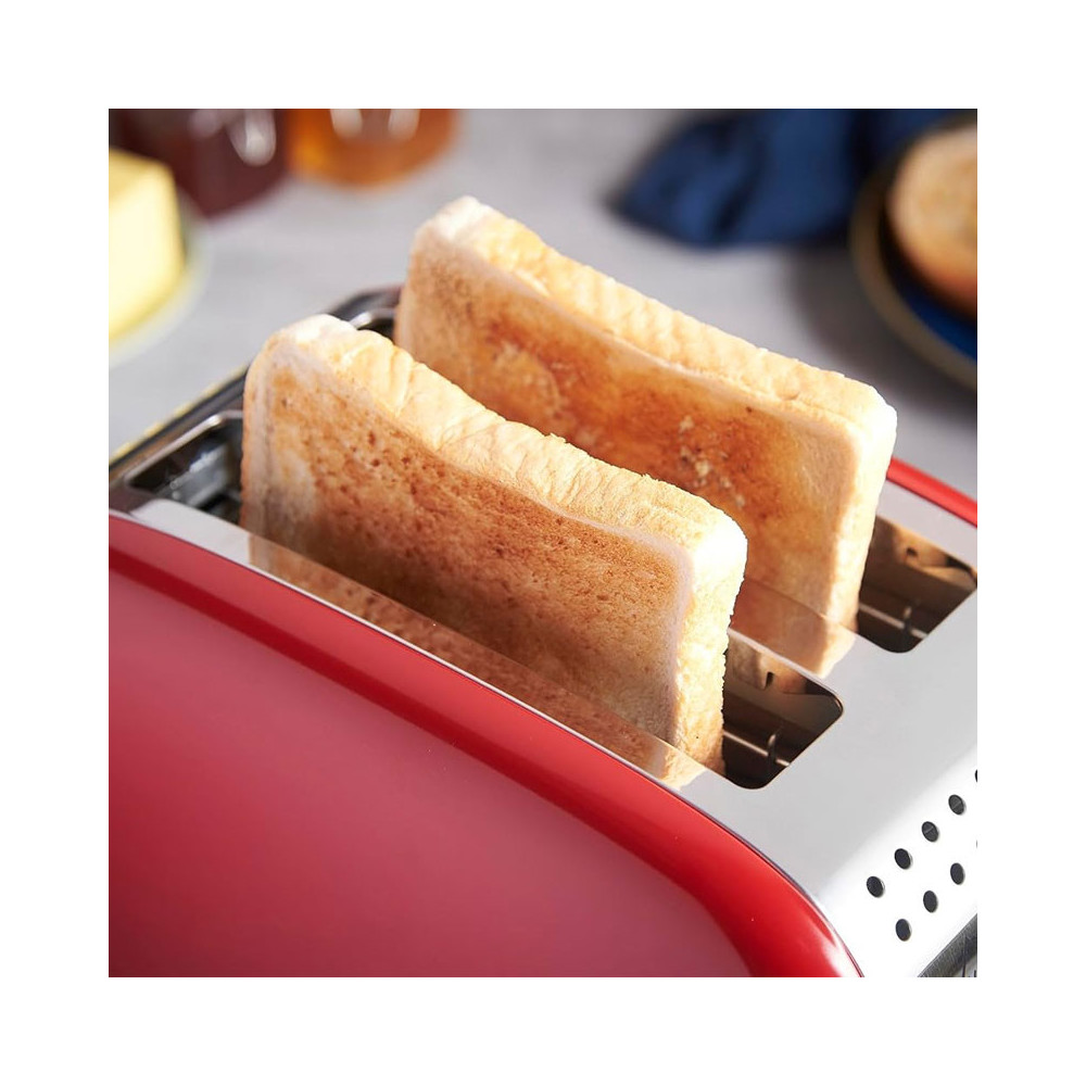 GRILLE PAIN 2 fentes COLOR PLUS 1600W / RED / 26554-56