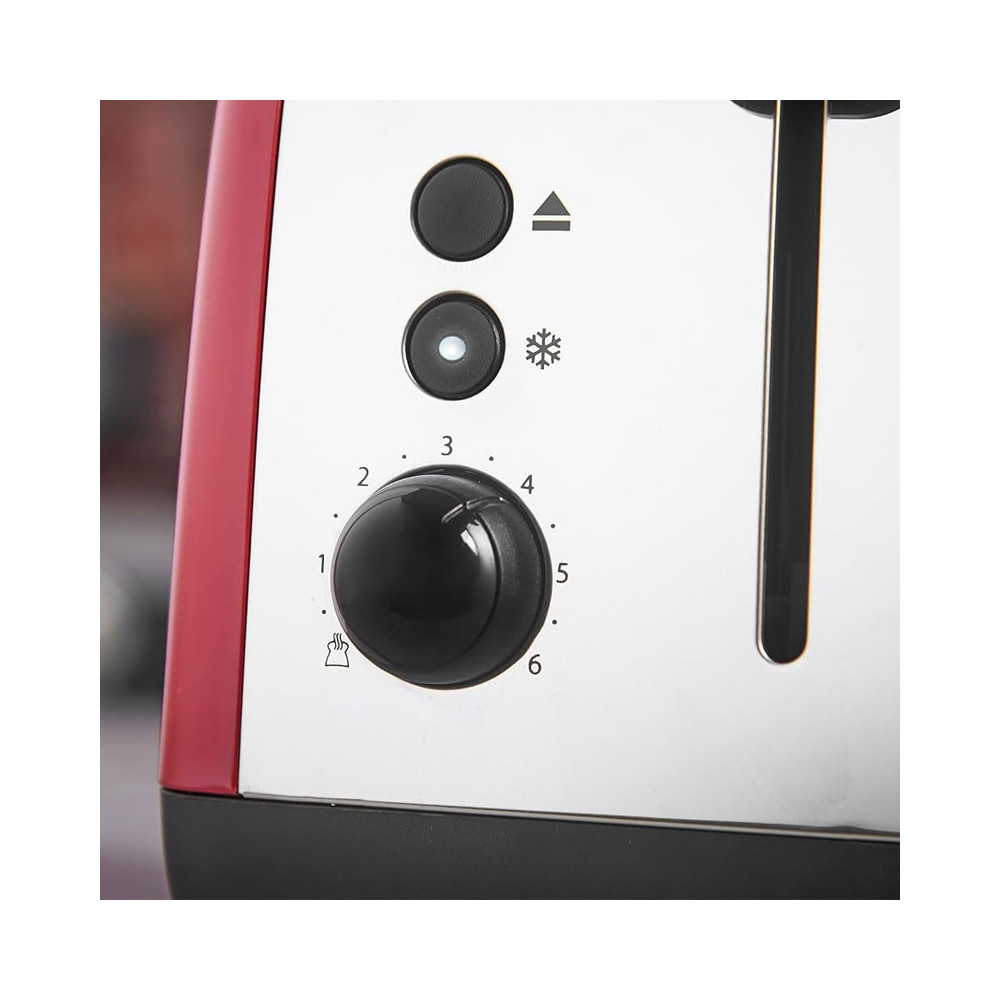 GRILLE PAIN 2 fentes COLOR PLUS 1600W / RED / 26554-56