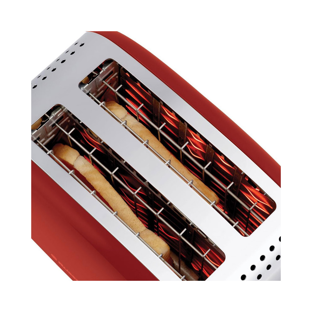 GRILLE PAIN 2 fentes COLOR PLUS 1600W / RED / 26554-56