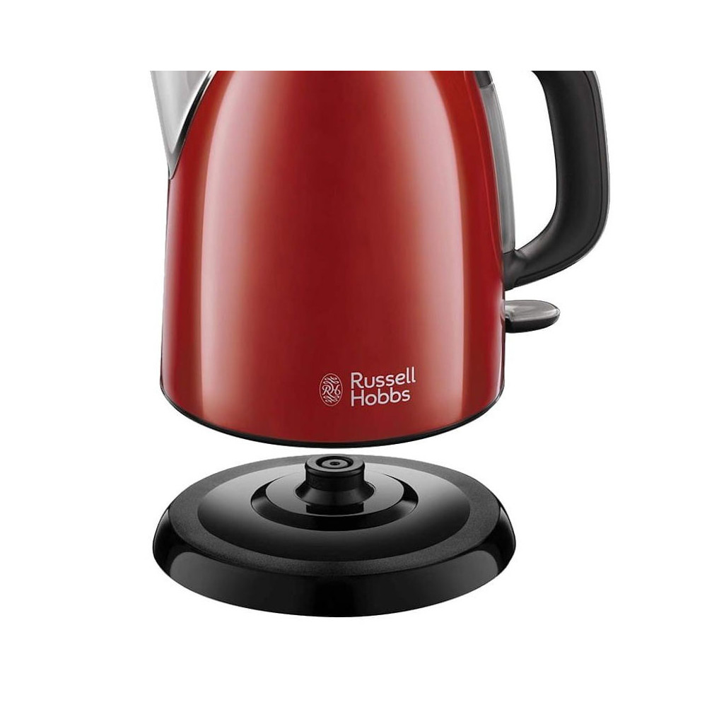 Bouilloire RUSSEL HOBBS inoxydable 1 Litre / 2400W / Rouge