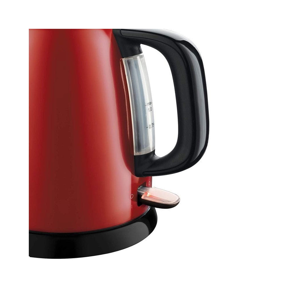 Bouilloire RUSSEL HOBBS inoxydable 1 Litre / 2400W / Rouge