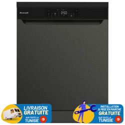 Lave Vaisselle BRANDT 16 couverts avec afficheur DARK SILVER