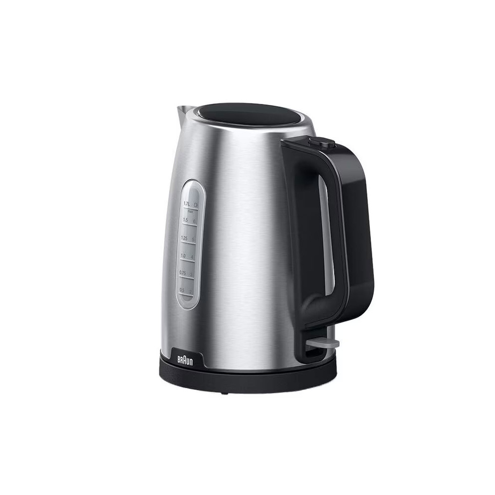 Bouilloire BRAUN Sans Fil InoX/NOIR  / 2200W / 1.7L / INOX