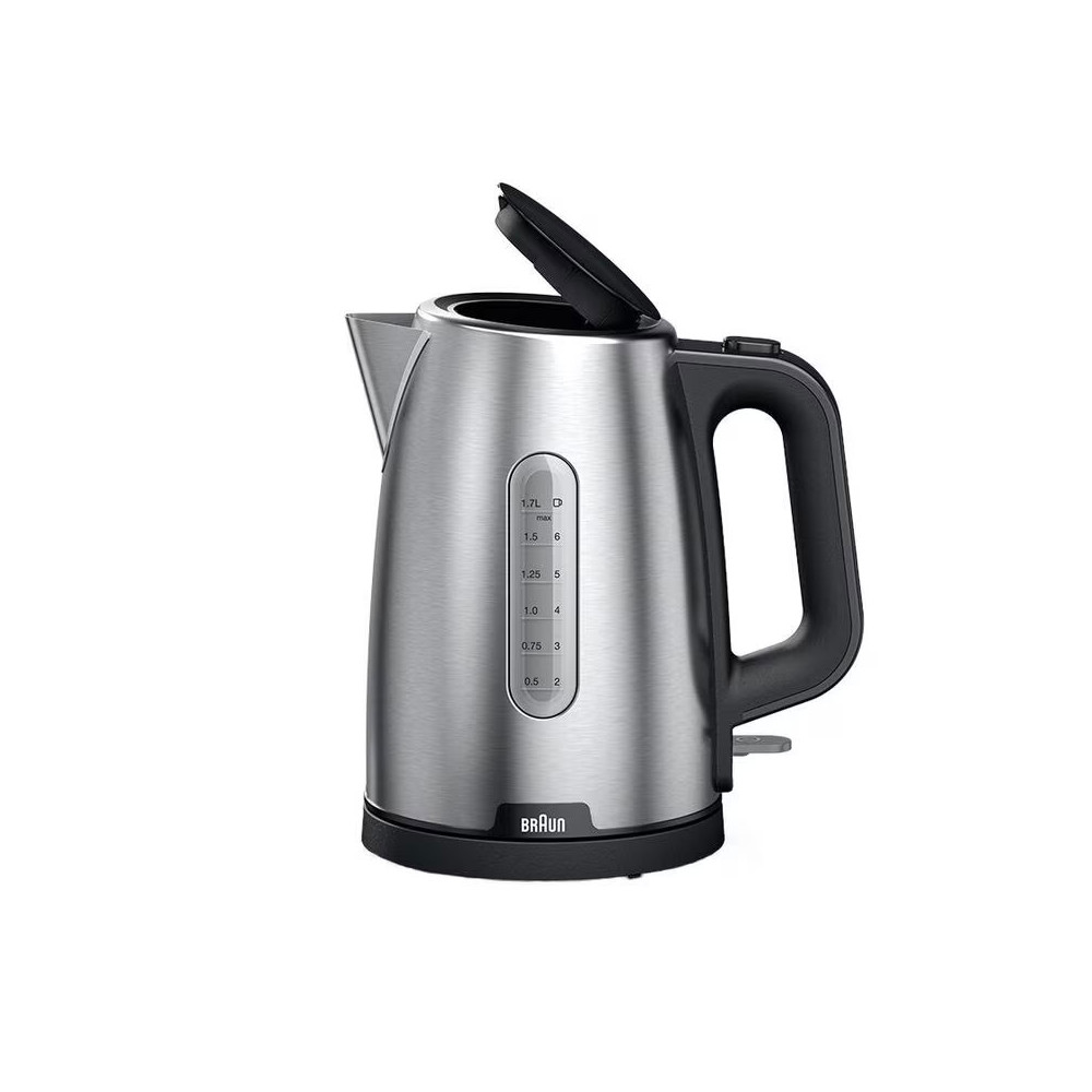 Bouilloire BRAUN Sans Fil InoX/NOIR  / 2200W / 1.7L / INOX
