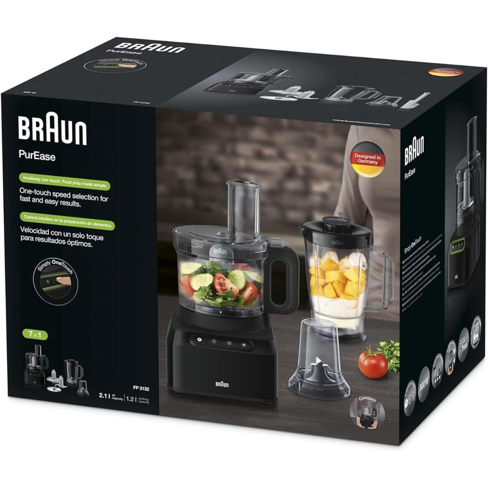 Robot Multifonction FP3132BK 800W Noir BRAUN