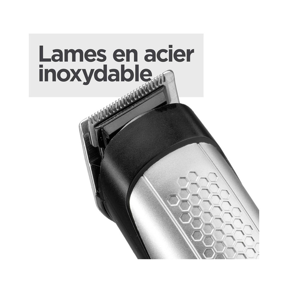Tondeuse à Barbe BABYLISS T812E Rechargeable - Gris