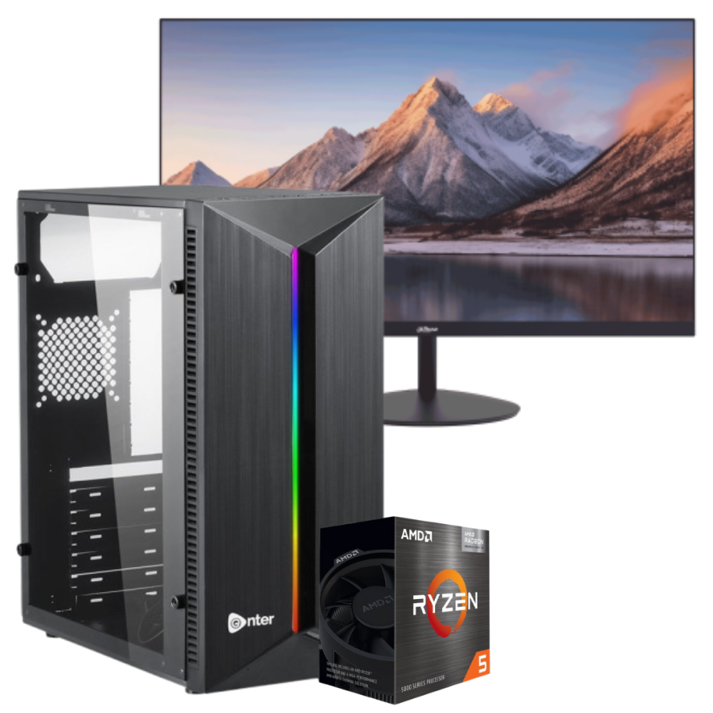 Setup Gamer Special Pc de Bureau Gaming / Ryzen 5 5600GT / 32 Go Avec Écran Dahua 24" Full HD / 100 Hz
