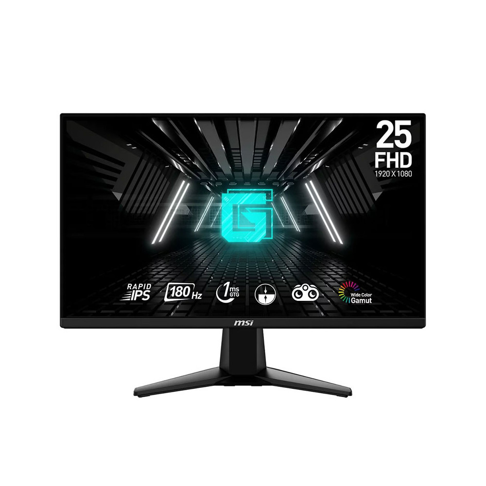ECRAN GAMING MSI G255F  24.5" FHD FAST IPS 180Hz 1ms GtG 2HDMI/DP NOIR