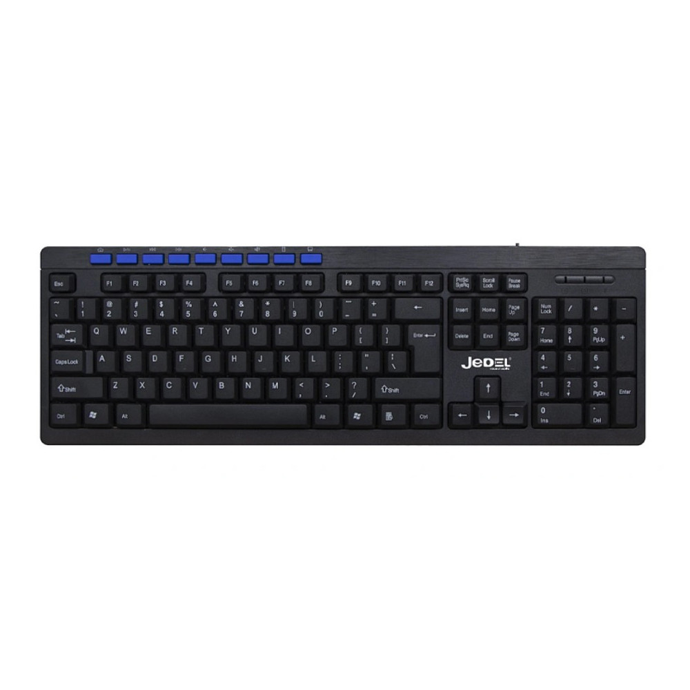 CLAVIER USB JEDEL AZERTY MULTIMEDIA K611 -BLACK