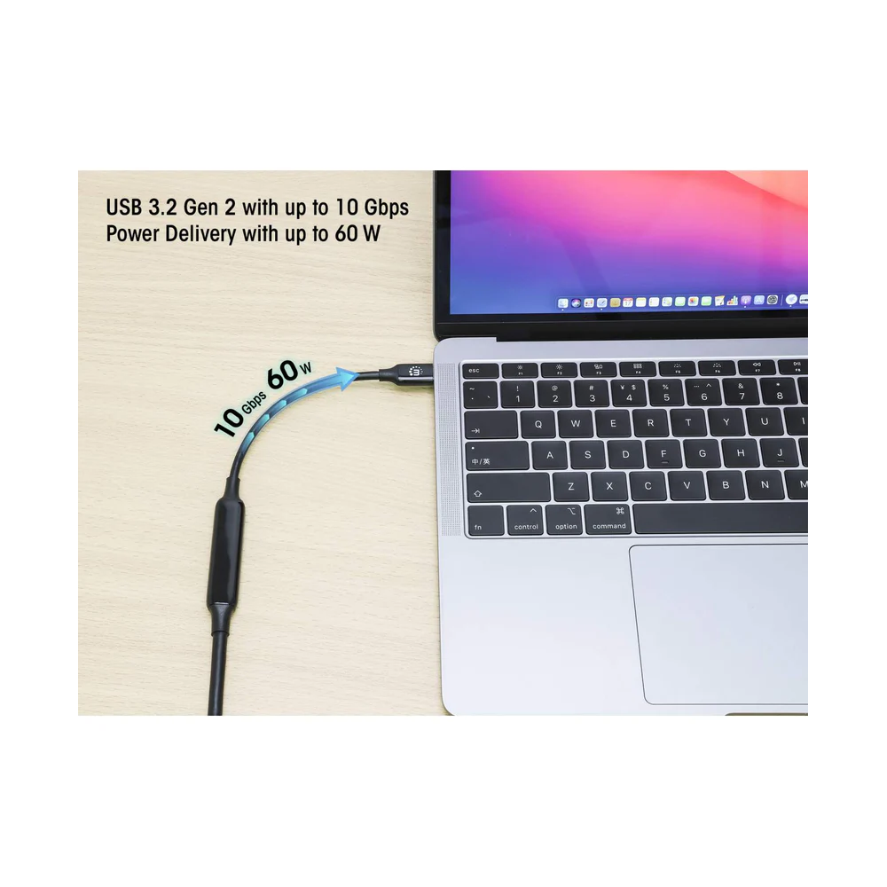Câble USB 3.2 Gen 2 Type-C pour appareil actif - 5m( POUR STATION D"ACCIEUL )