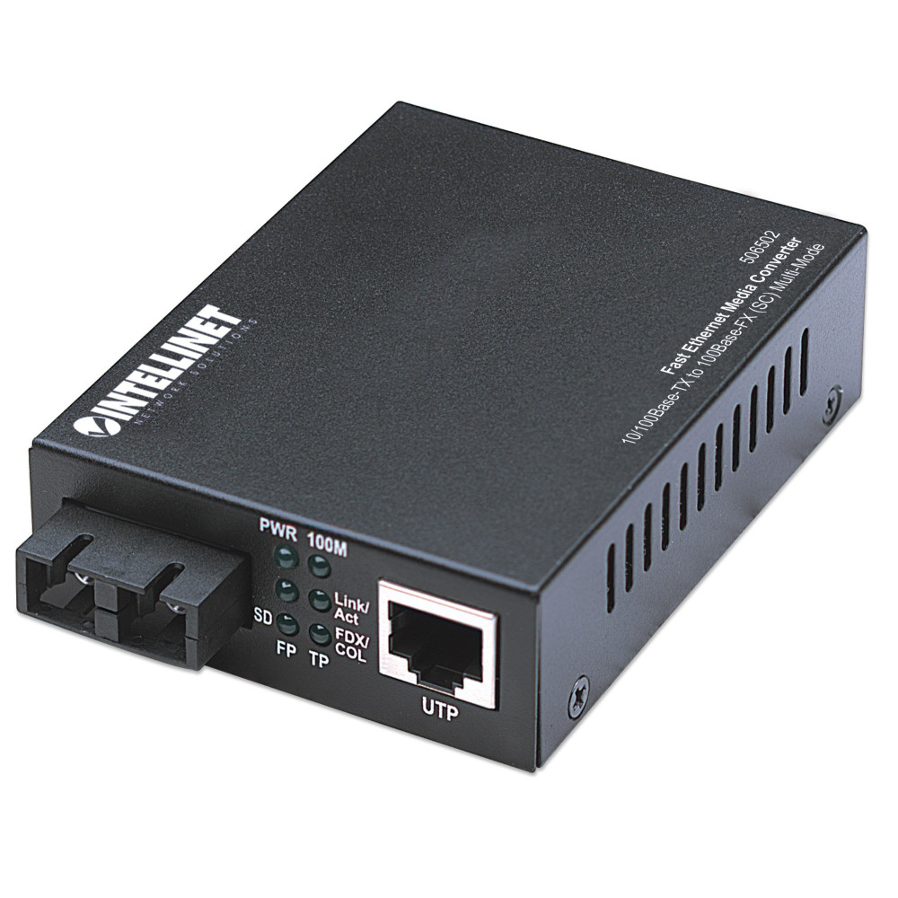 Convertisseur INTELLINET de support Fast Ethernet - (506502)
