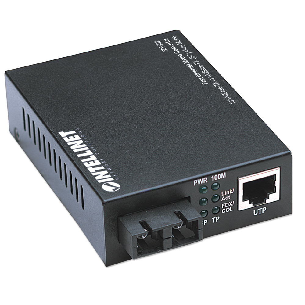 Convertisseur INTELLINET de support Fast Ethernet - (506502)