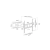 Support mural manhattan mobile pour TV Wall Mount 37 A 70P B