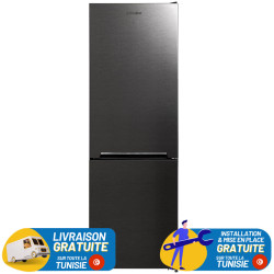 REFRIGERATEUR NEWSTAR NOFROST COMBINE 400L DARK INOX
