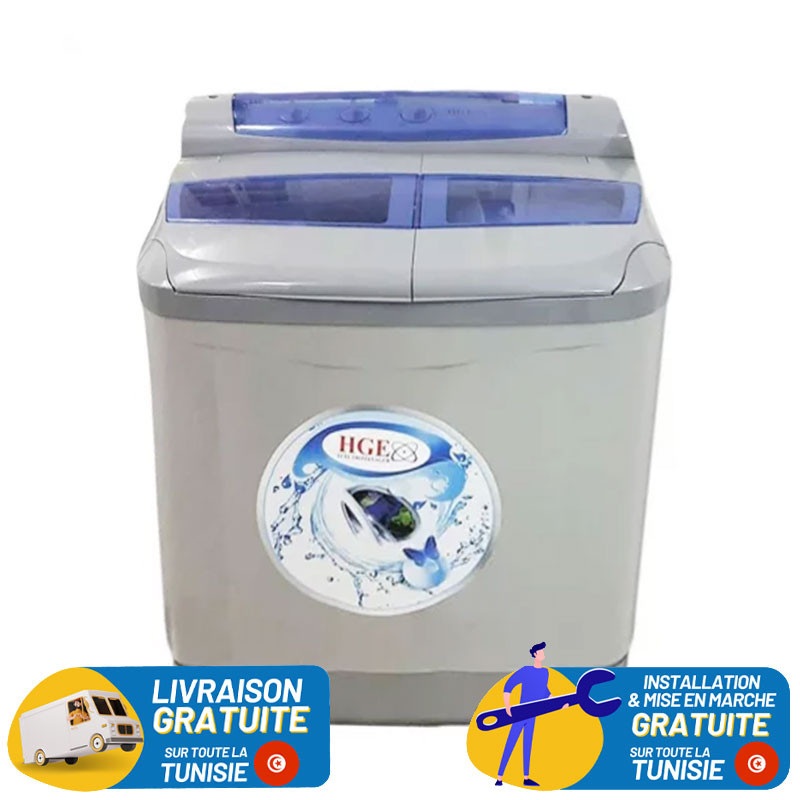 Lave-linge Semi-Automatique HGE 11KG / Gris / ML11
