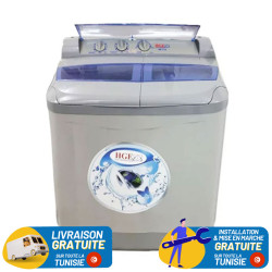 Lave-linge Semi-Automatique HGE 11KG / Gris / ML11