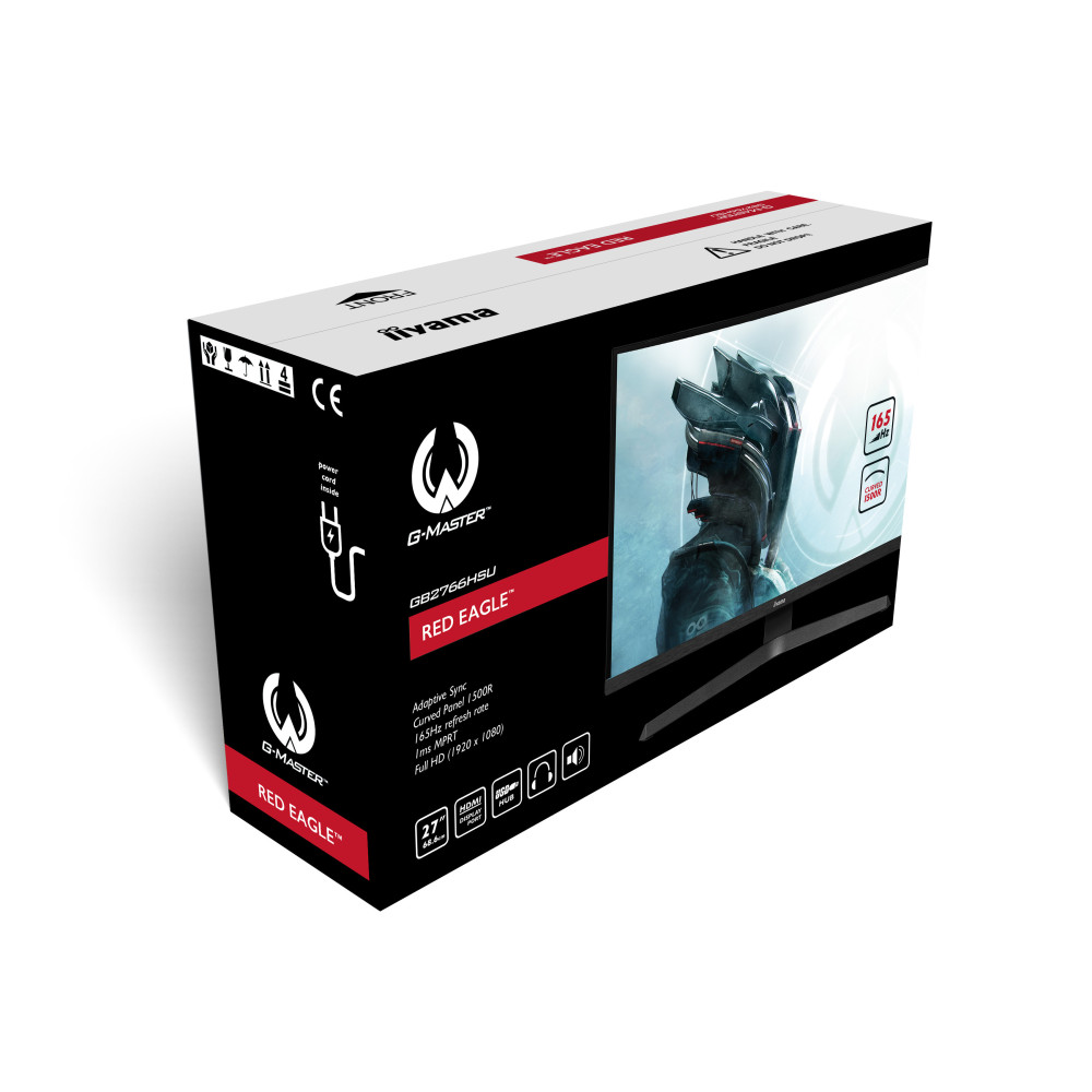 Écran Gamer Incurvé Iiyama G-MASTER GB2766HSU-B1 27" Full HD VA / 165 Hz / Noir