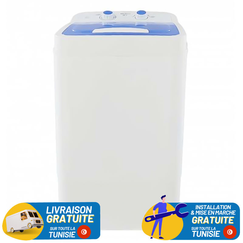 Lave-linge Semi-Automatique HGE 6 KG AVEC ESSORAGE -BLANC