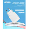 TETE Charger KSC 366 Dual USB Fast 2.4A 12W 5V Blanc
