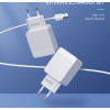 Chargeur KAKU 2 Ports USB AVEC CABLE TYPE C KSC-371 - Blanc