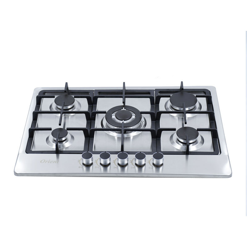 PLAQUE ENCASTRABLE FONTE ORIENT 70cm 5Feux - INOX
