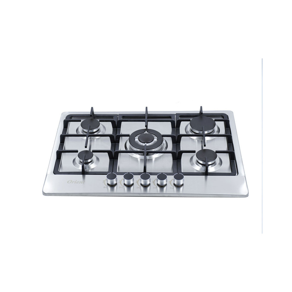 PLAQUE ENCASTRABLE FONTE ORIENT 70cm 5Feux - INOX
