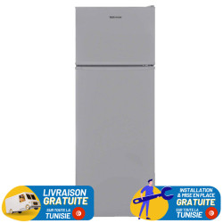 REFRIGERATEUR TELEFUNKEN  2 PORTES 213 LITRES  LESS FROST  SILVER