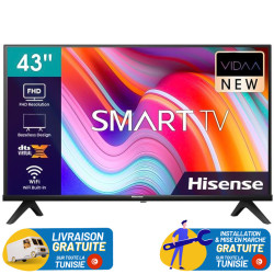TV HISENSE 43" FULL HD SMART TV / 43A4K