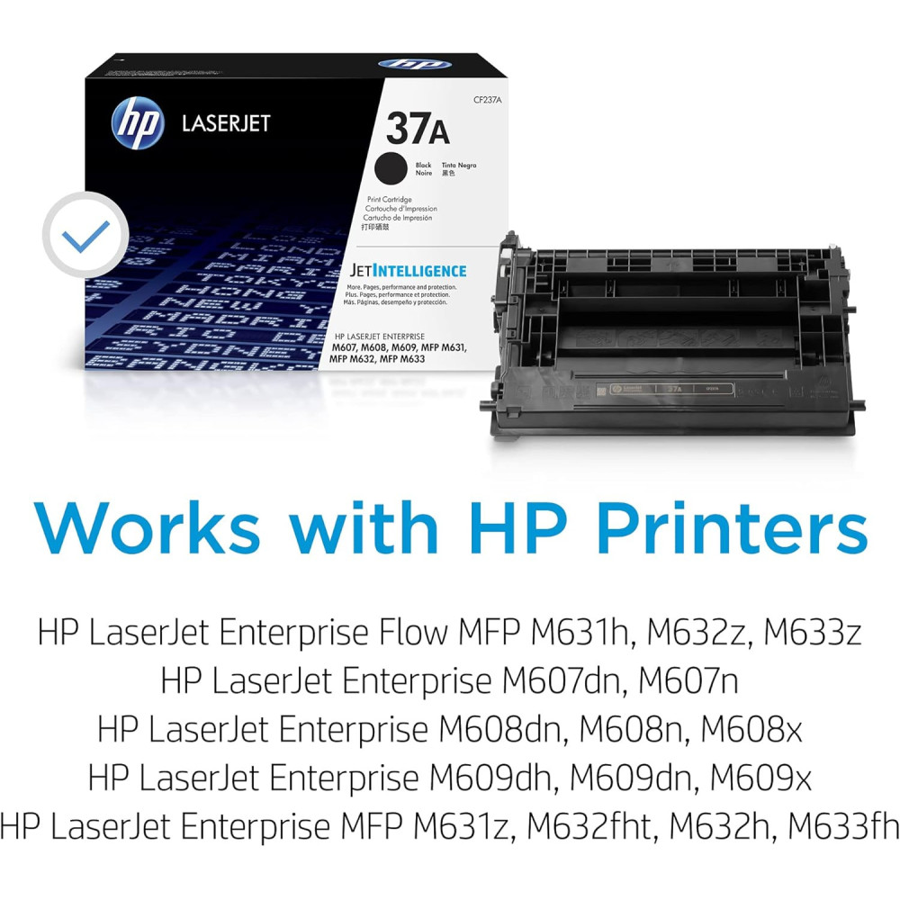 Toner d'origine HP LaserJet 37A - Noir