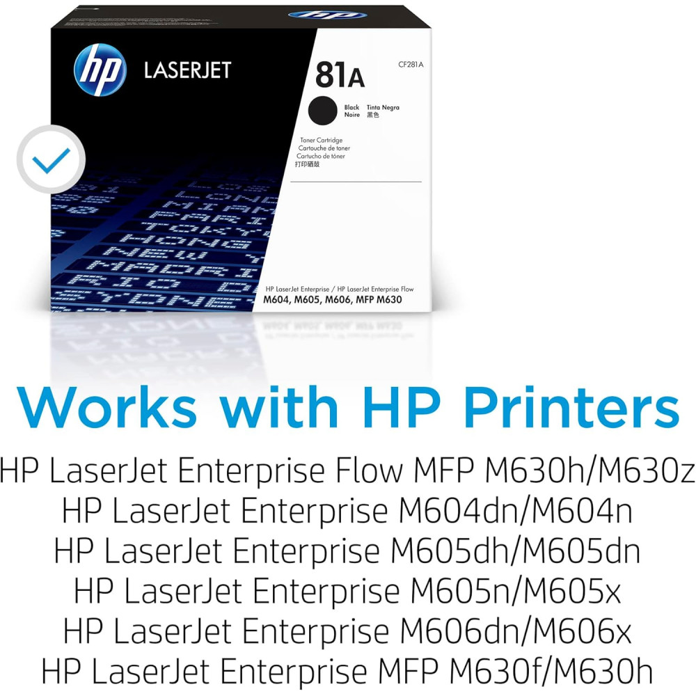Toner ORIGINAL HP LaserJet 81A / Noir