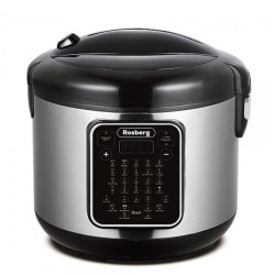 Multicooker Rosberg 5 Litres / Inox et Noir / 55R51985F5