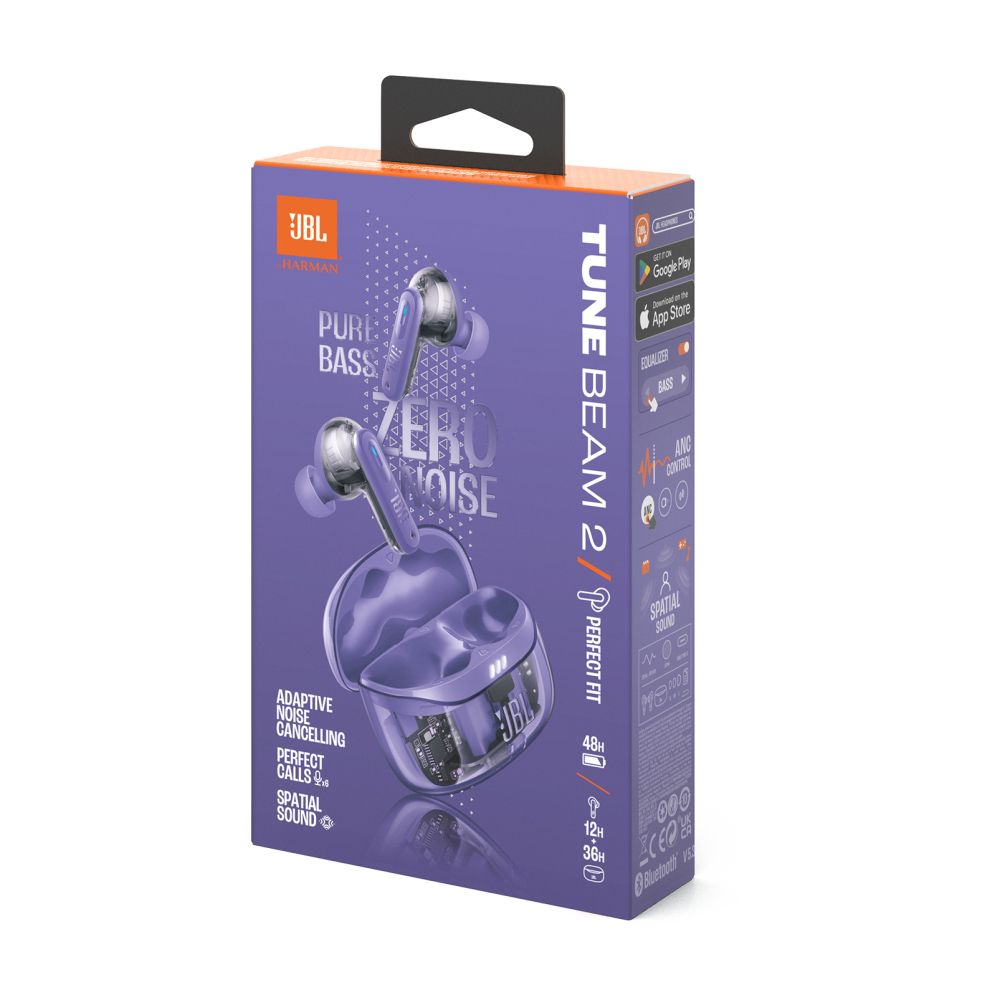 ECOUTEUR JBL Tune Beam 2 Ghost Edition VIOLET