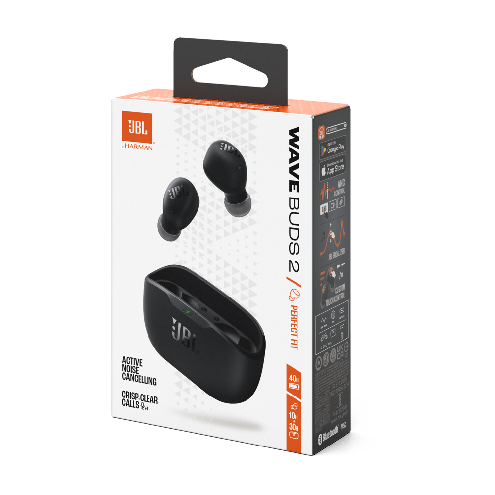Écouteurs JBL Wave Buds 2 Noir ANC