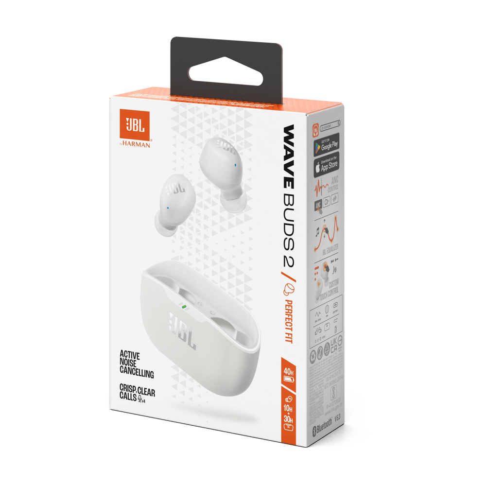 Écouteurs JBL Wave Buds 2 WHITE -  ANC