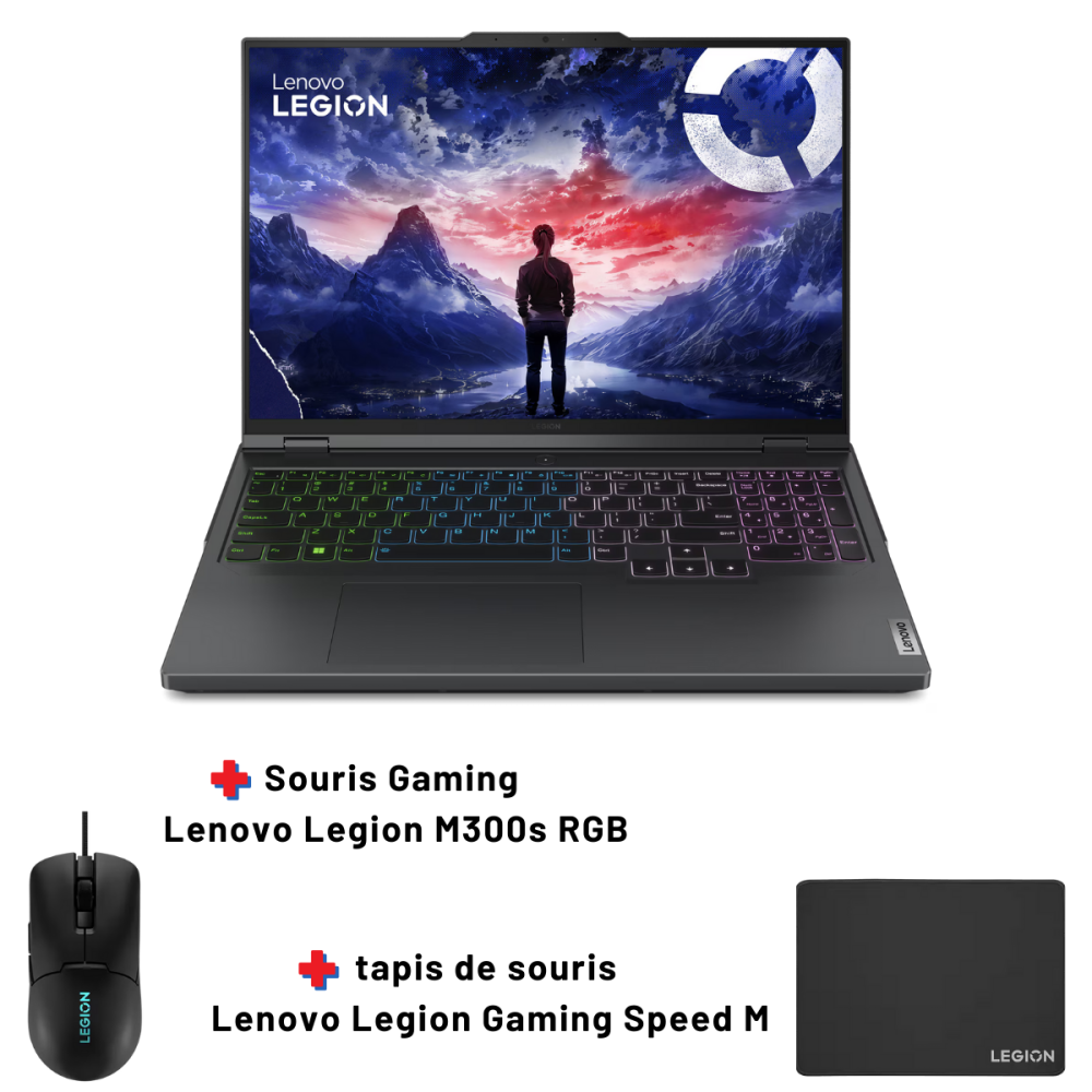 Pc Portable Gamer Lenovo Legion Pro 5 16IRX9 / i9-14900HX / RTX 4060 8G / 32 Go DDR5 / 1 To SSD / Windows 11 / Gris