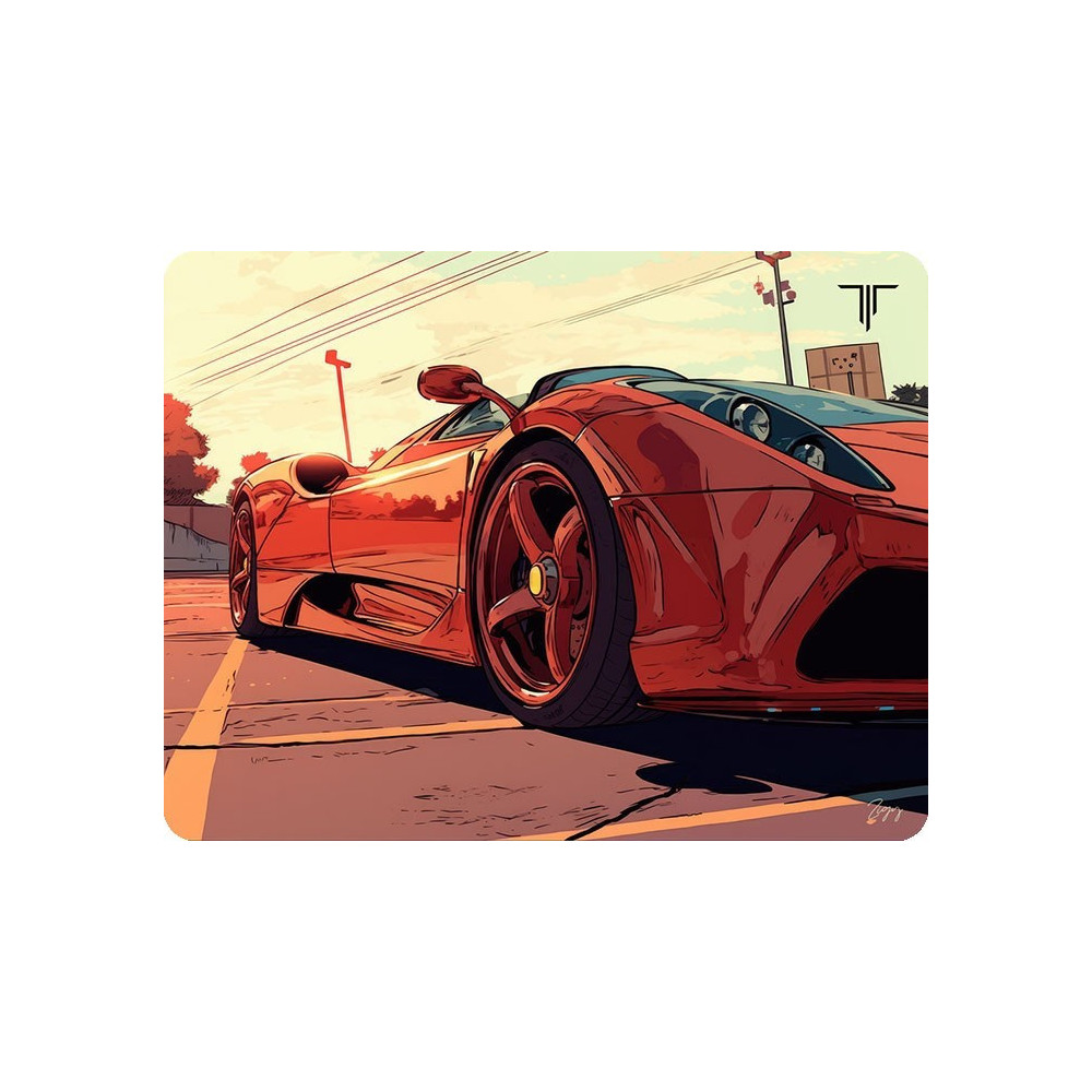 Tapis De Souris Gamer M TITAN M027 FERRARI RED FRONT