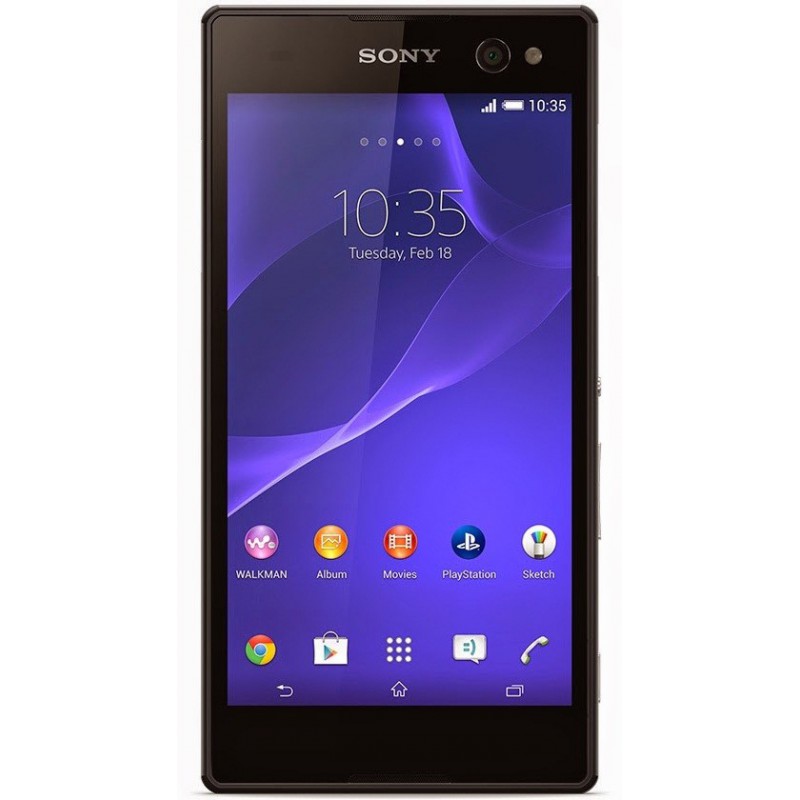 Téléphone Portable Sony Xperia C3 / Double SIM / Noir