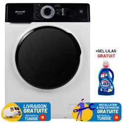 Lave Linge Frontal BRANDT 10.5kg / Blanc / BAM1052WBL + GEL LILAS GRATUIT