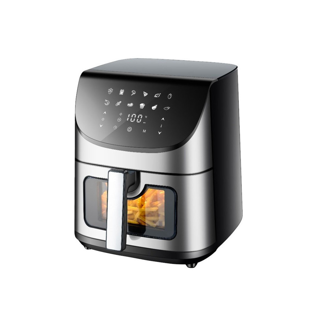 AirFryer VOLTZ avec Fenêtre visible 7 Litres / 1700W / Noir et Gris / 55OV51980X