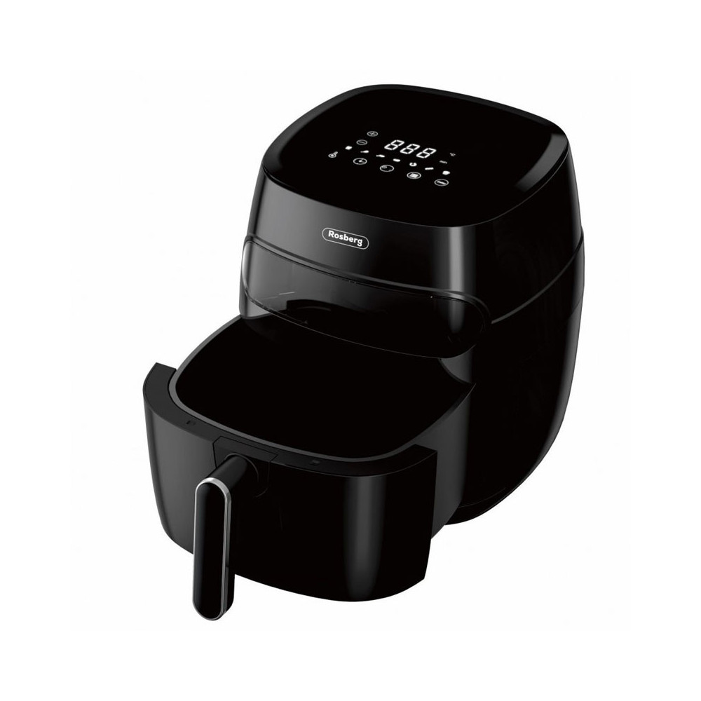 AirFryer ROSBERG Affichage LED 5.2 Litres / 1200W / Noir / 55R51980CA
